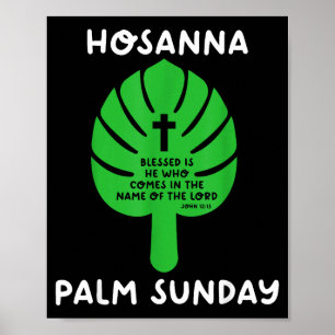 Palm sunday hosanna holy week easter timeline poster
