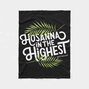 Palm Sunday Hosanna In The Highest Christian Easte Fleece Blanket