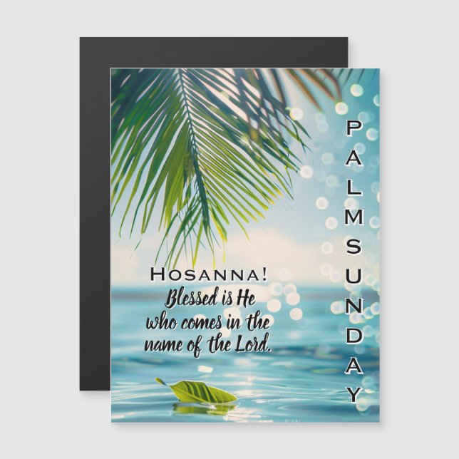 Palm Sunday Hosanna Scripture  (Front/Back)