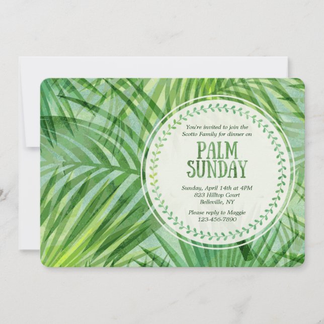 Palm Sunday Invitation (Front)