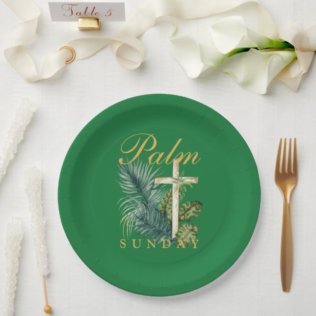 Palm Sunday Paper Plate (Wedding)