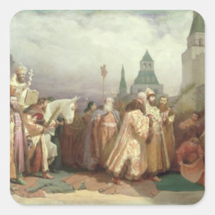 Palm Sunday Procession Square Sticker
