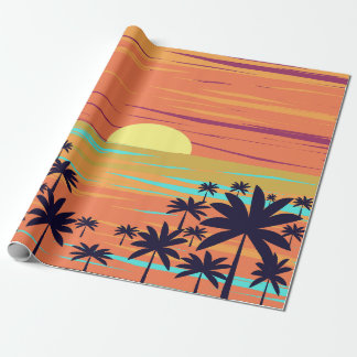 PALM SUNSET WRAPPING PAPER