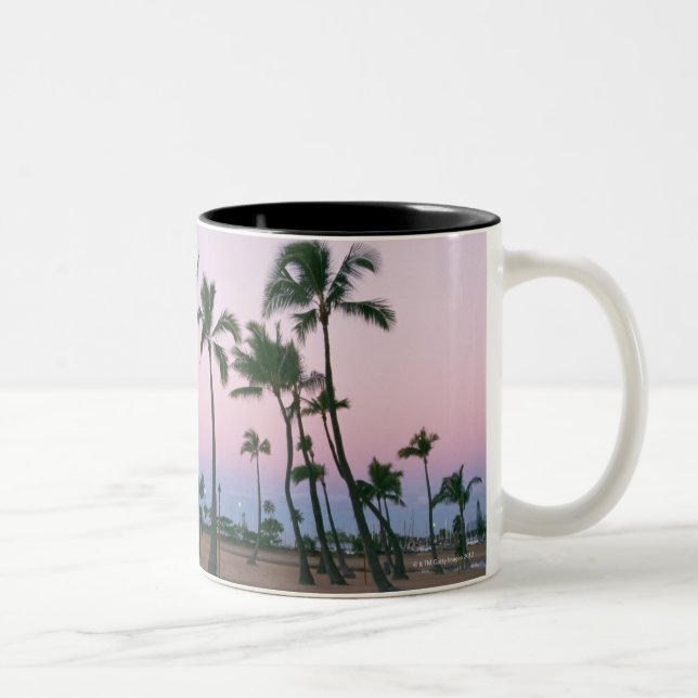 Palm Tree 2 Two-Tone Coffee Mug (Right)