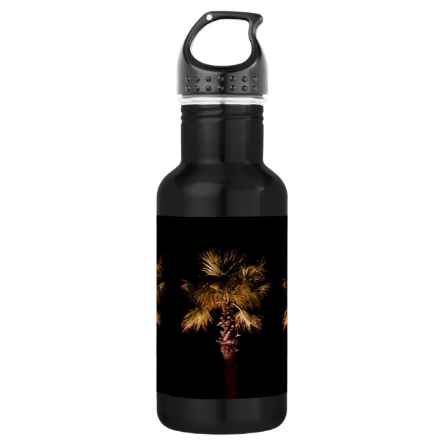 Palm tree 532 ml water bottle (Front)