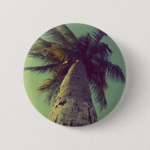 Palm Tree 6 Cm Round Badge