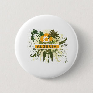 Palm Tree Algeria 6 Cm Round Badge