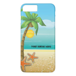 Palm tree and starfish tropical scenery iPhone 8 plus/7 plus case