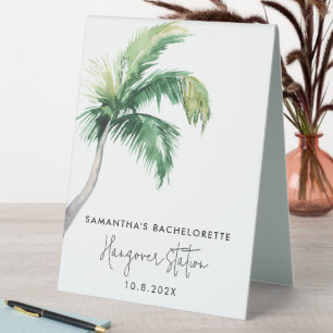 Palm Tree Bachelorette Party Hangover Station