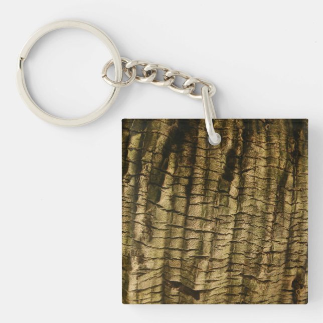 Palm Tree Bark Key Ring (Front)