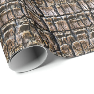Palm Tree Bark Texture Wrapping Paper
