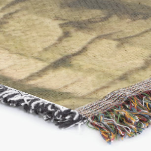 Palm Tree Bark Throw Blanket