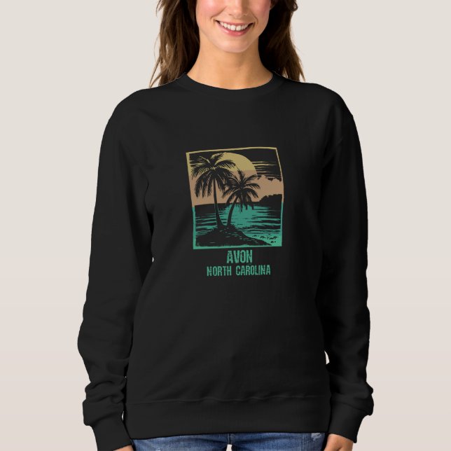 Palm Tree Beach Avon Sweatshirt (Front)