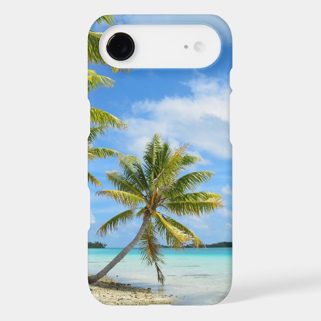 Palm tree beach iPhone 7 case (Back)
