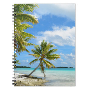 Palm tree beach notebook