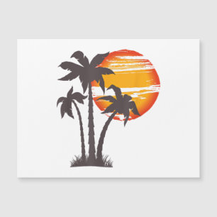 Palm Tree Beach Ocean Summer Vacation Sunset Parad