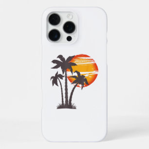 Palm Tree Beach Ocean Summer Vacation Sunset Parad iPhone 16 Pro Max Case