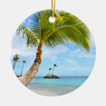 Palm Tree Beach Ornament