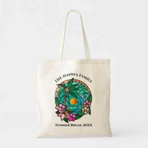 Palm Tree Beach Trip Sunset Cute Custom Tote Bag