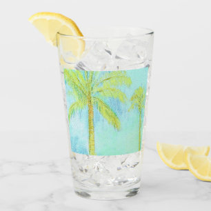 Palm tree Beer glass