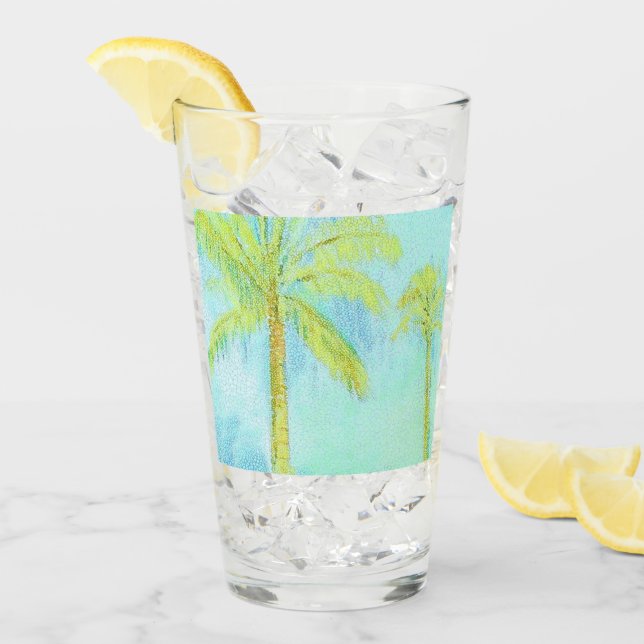 Palm tree Beer glass (Front Ice)