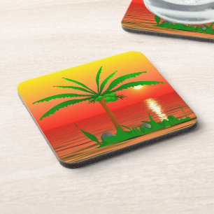 Palm Tree Beverage Coaster