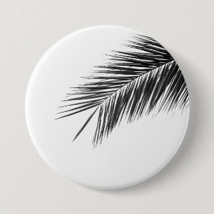 Palm tree branch 7.5 cm round badge