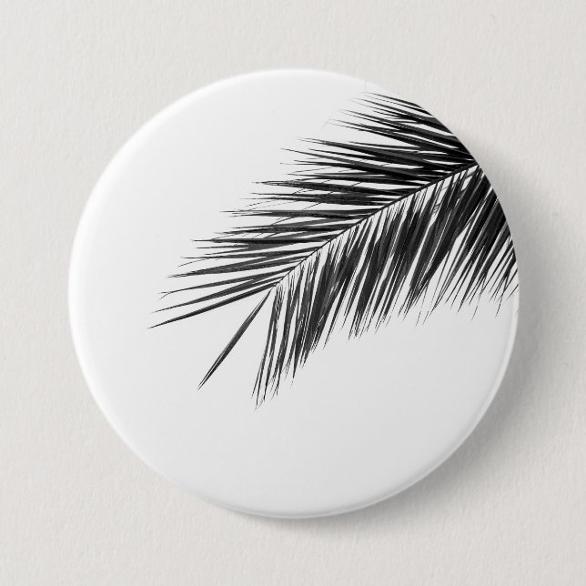 Palm tree branch 7.5 cm round badge (Front)