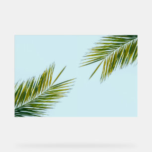 Palm tree branch acrylic sign