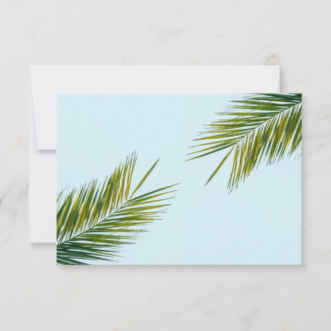 Palm tree branch card (Front)