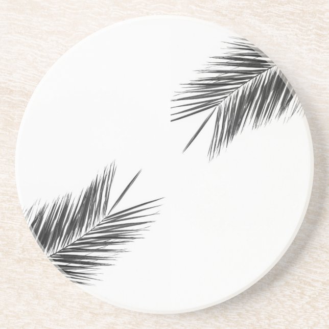 Palm tree branch coaster (Front)