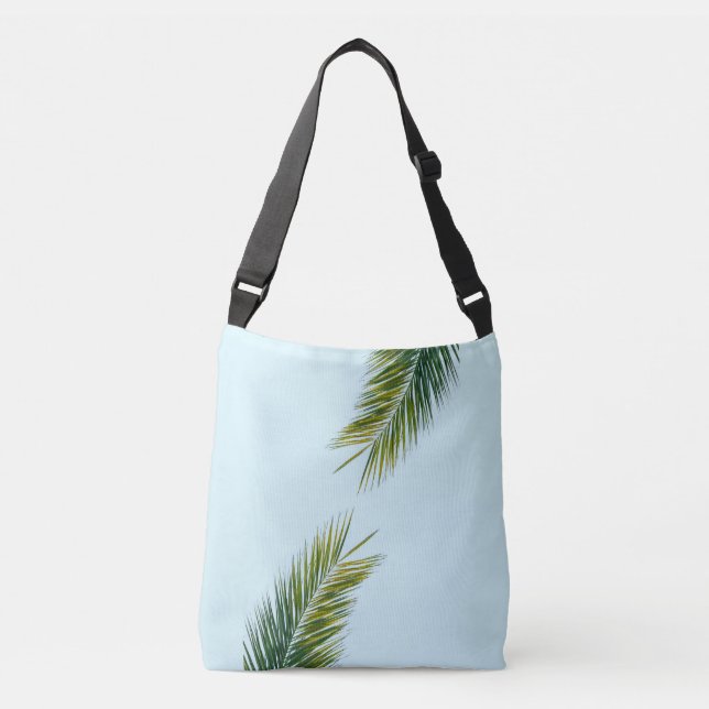 Palm tree branch crossbody bag (Front)