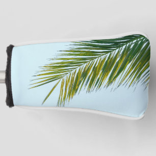 Palm tree branch golf head cover