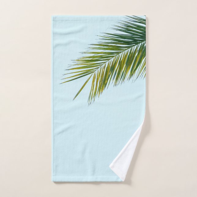 Palm tree branch hand towel (Hand Towel)