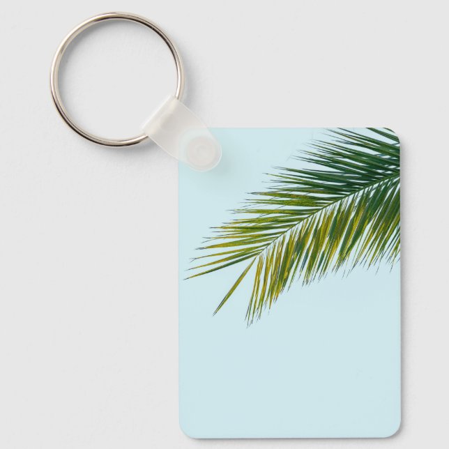 Palm tree branch key ring (Front)