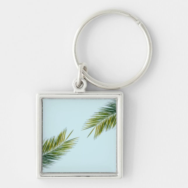Palm tree branch key ring (Front)
