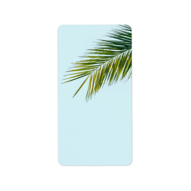 Palm tree branch label (Front)