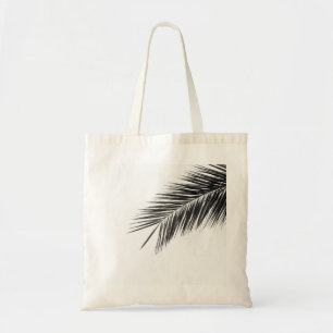 Palm tree branch tote bag