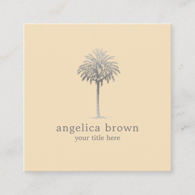Palm Tree Business Card (Front)