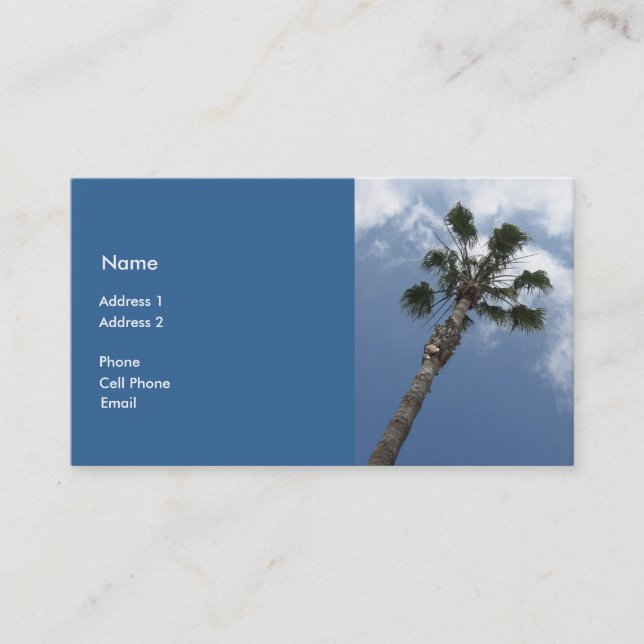Palm Tree Business Card (Front)