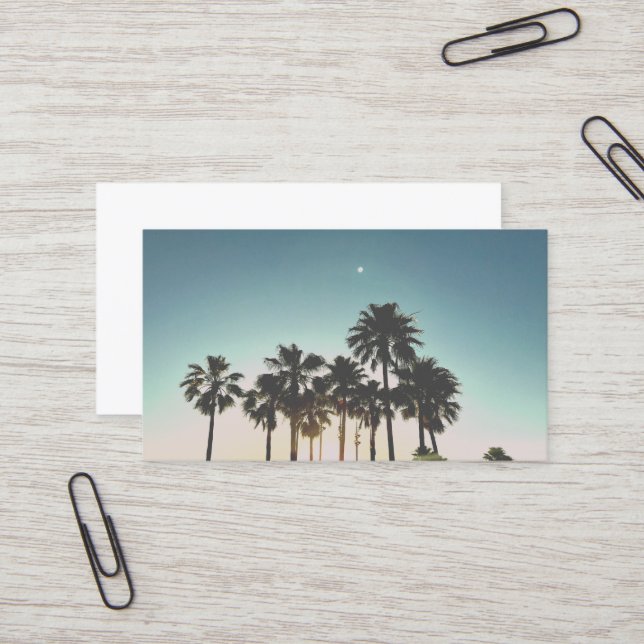 Palm Tree Business Card (Front/Back In Situ)