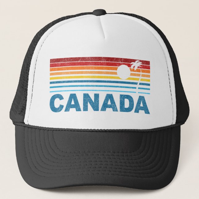 Palm Tree Canada Trucker Hat (Front)