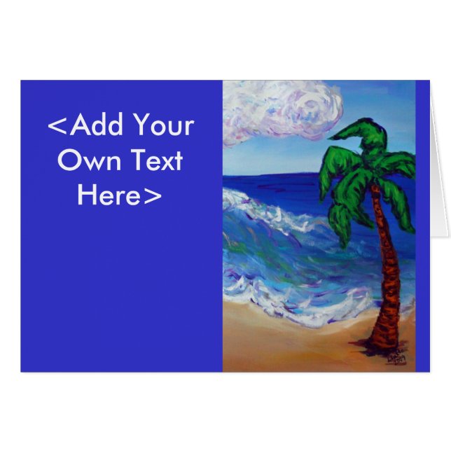 Palm Tree Card (Front Horizontal)