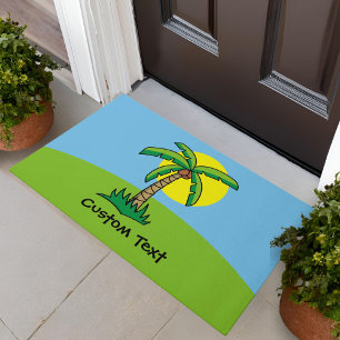 Palm Tree Cartoon Doormat