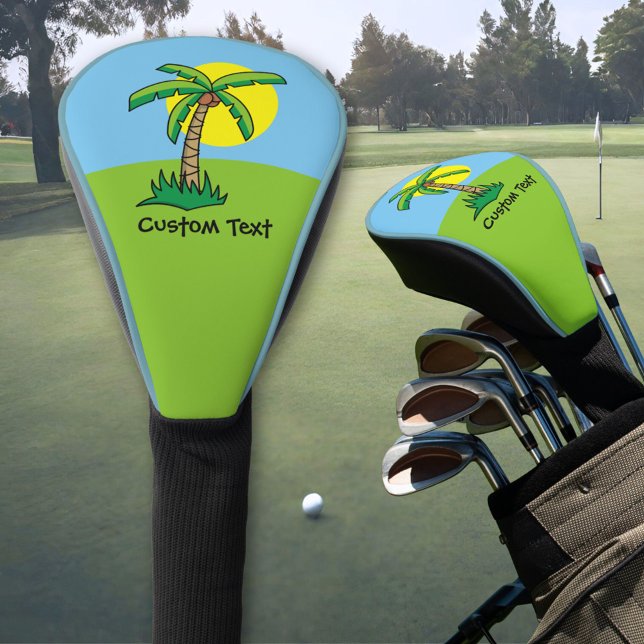 Palm Tree Cartoon Golf Head Cover (Creator Uploaded)