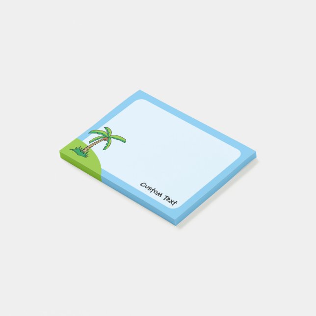 Palm Tree Cartoon Post-it Notes (Angled)