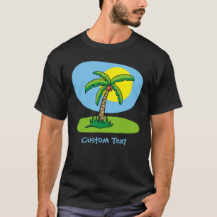 Palm Tree Cartoon T-Shirt