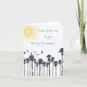 Palm Tree Christmas Holiday Card