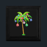 Palm Tree Christmas Lights Funny Beach Summer Gift Box<br><div class="desc">Palm Tree Christmas Lights Funny Beach Summer</div>