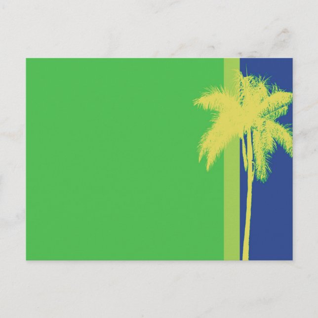 Palm Tree Citrus Colour Postcard (Front)